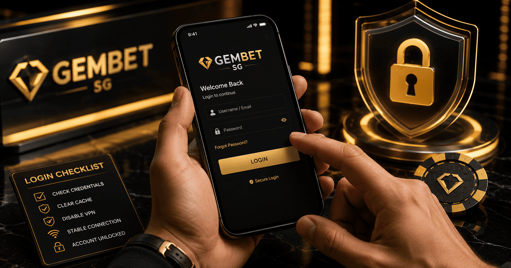 Login issues with Gembet SG account access guide