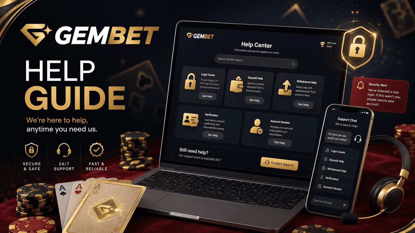 Gembet Help guide for fixing login deposit access and account issues on Gembet SG