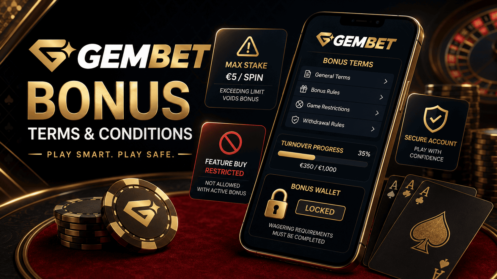 Gembet terms and conditions guide for maximum stake limits bonus rules and safer promo play