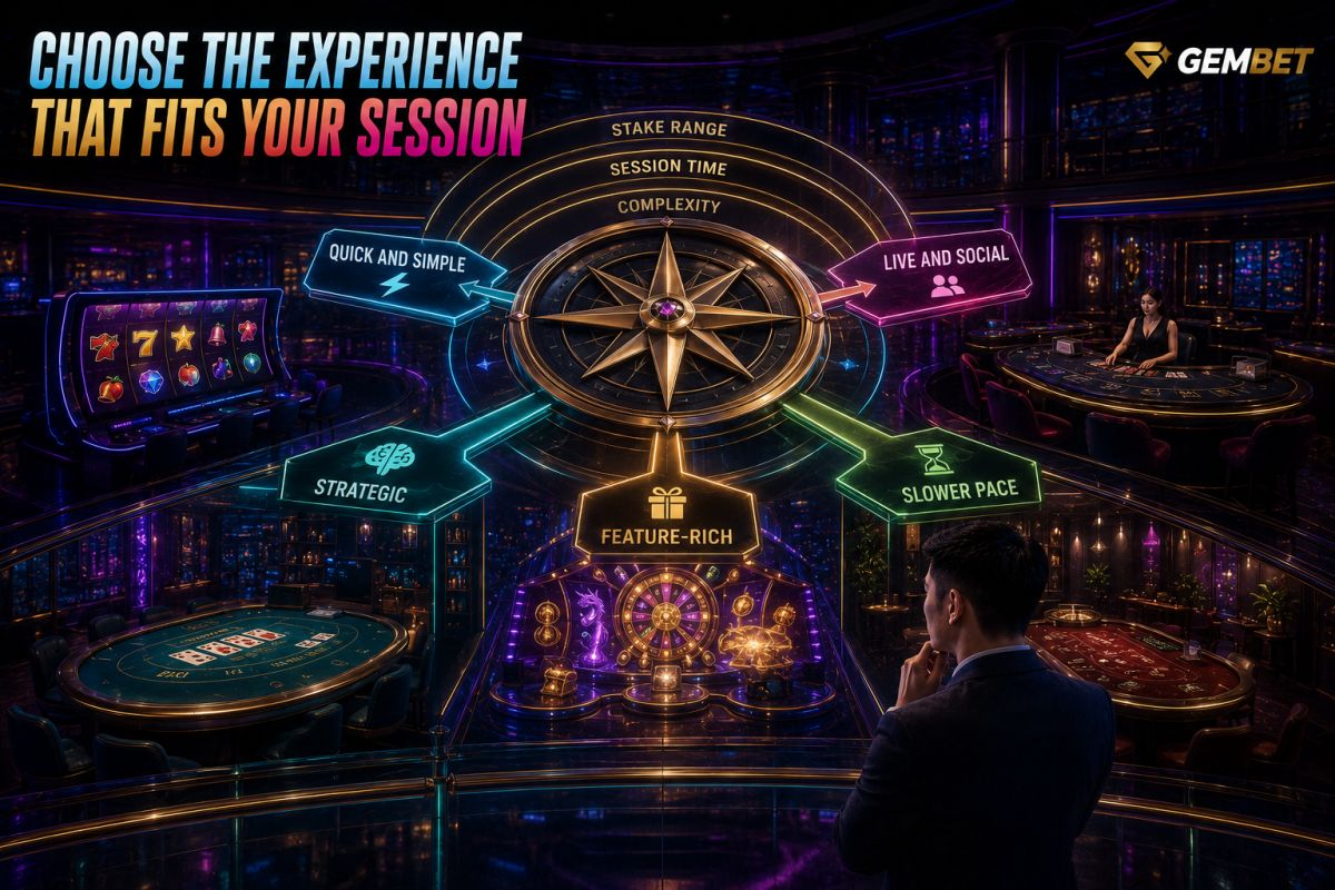 Gembet casino guide to choosing games