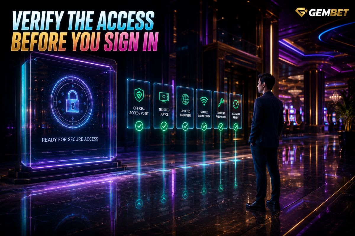 Gembet login guide for secure account access