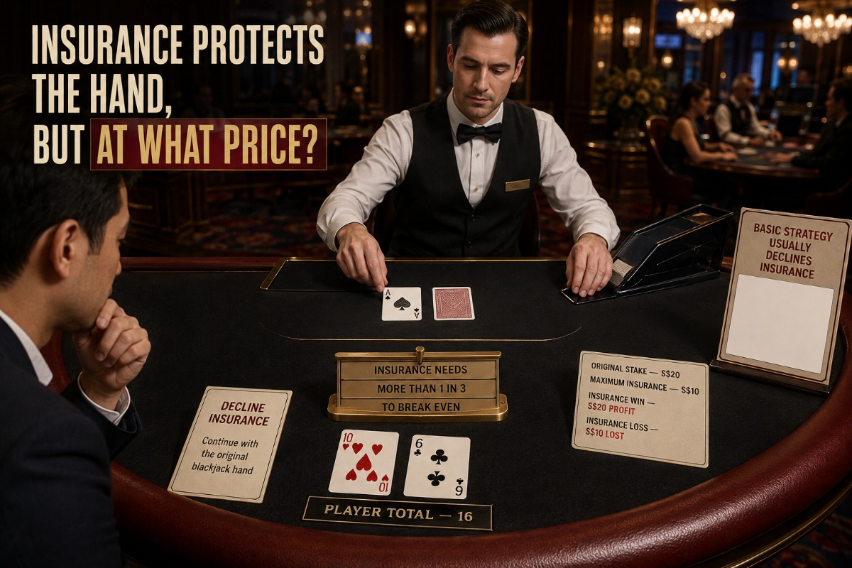 Should you take insurance in blackjack when the dealer shows an Ace