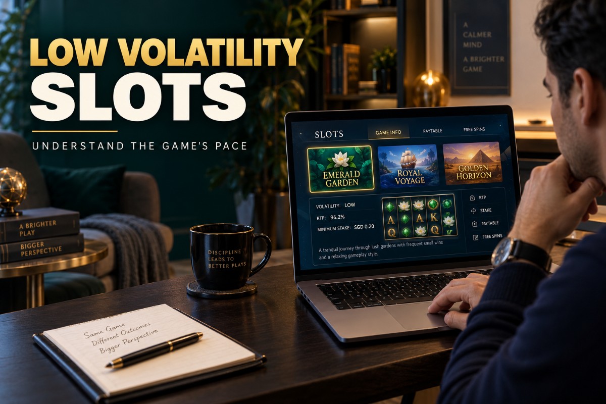 Low Volatility Slots guide comparing steady slot outcomes and game information